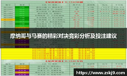 摩纳哥与马赛的精彩对决竞彩分析及投注建议